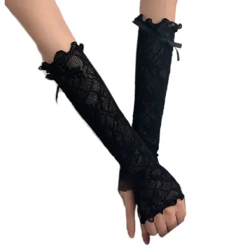 Black lace arm clearance sleeves