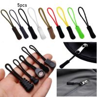 【DT】 hot  5Pcs Zipper Puller End Fit Rope Tag Fixer Zip Cord Tab Replacement Clip for Broken Buckle Travel Bag Suitcase Tent Backpack