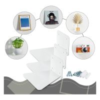 Invisible Floating Bookshelf Floating Book Organizer Wall-Mounted Perforated Books Holder Suit DVDs