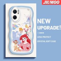 เคส JIUMOO สำหรับ Xiaomi MI Xiaomi MI Redmi 10 5G Note 11E 5G Redmi 11 Prime เคสการ์ตูน Happy Snow White Colour ดีไซน์ใหม่กันกระแทกแบบใสนิ่มเคสมือถือโปร่งใสลายกล้องถ่ายรูปสร้างสรรค์เคสซิลิกาเจลป้องกัน