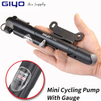 GIYO ปั๊มมือขนาดเล็ก Schrader Presta จักรยานบนถนน MTB ปั๊ม Gauge ขี่จักรยานเครื่องสูบลมปั๊มลมยางรถยนต์สำหรับท่อจักรยานที่ปั๊มลมจักรยาน