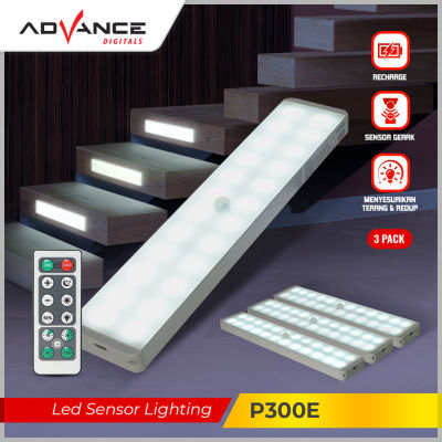 3ชิ้นไฟเซ็นเซอร์พลาสติก Led P300e ล่วงหน้าพร้อม Alas Magnetik เหมาะสำหรับตู้เสื้อผ้าในคลังสินค้าห้องน้ำห้องนอนห้องครัว