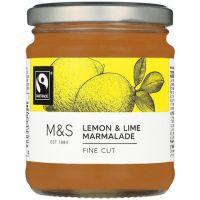 Marks &amp; Spencer Lemon&amp;Lime Marmalade มาร์ค แอนด์ สเปนเซอร์ แยมเลม่อน&amp;มะนาว (นำเข้าจากอังกฤษ) 340g.