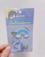 ? HHxxxKK ready-made Japanese cartoon fruit hairpin pair clip side with glitter unicorn cat style broken hair bangs