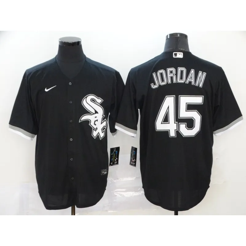 mlb black and white jerseys 45