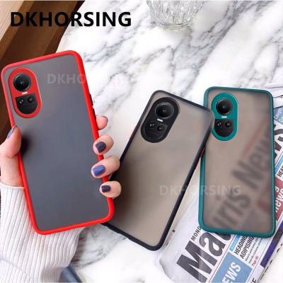 DKHORSING เคสโทรศัพท์เคลือบสำหรับ OPPO Reno 10 / Reno 10 Pro / Reno 10 Pro + ผิวเคสกันกระแทกมือถือแบบซิลิโคนโปร่งแสงรู้สึกปลอกโทรศัพท์มือถือ Oppo Reno 10 5G 2023 Reno 10Pro 5G