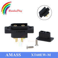 AMASS ขั้วต่อปลั๊ก XT60แบบติดตั้งได้กับสำหรับโมเดลรถแข่ง Multicopter Fixed Board อะไหล่ DIY