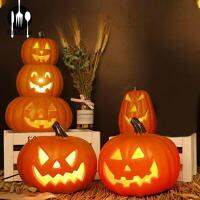 ถังฟักทอง halloween pumpkin ฮาโลวีน สร้างสรรค์และสร้างสรรค์ เรืองแสงในที่แคบ ช้อปปิ้งสำหรับปาร์ตี้ที่บ้าน สำหรับปาร์ตี้ที่บ้าน เครื่องประดับสำหรับตกแต่ง อุปกรณ์ปาร์ตี้ปาร์ตี้ ของขวัญสำหรับเด็ก ตกแต่งฮาโลวีน โคมไฟแขวนเพดาน ไฟแอลอีดี โคมไฟฟักทองฟักทอง