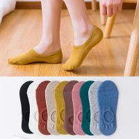 1 Pair Women Invisible Boat Socks Summer Mujer Silicone Non-slip Chaussette Ankle Low Female Cotton Show Breathable Calcetines Socks Tights