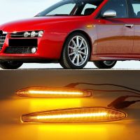 1 Set For Alfa Romeo 159 Sportwagon Boera Spider typ 939 LED Dynamic Side Marker Lights Arrow Turn Signal Blinker LampsSignal Light Assemblies Parts