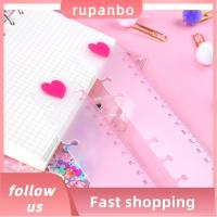 RUPANBO039392692 สเกลที่ชัดเจน ไม้บรรทัดบัญชีแยกประเภทใบหลวม ทนต่อการสึกหรอ พลาสติกสำหรับตกแต่ง ไม้บรรทัดคั่นหน้า ทนทานต่อการใช้งาน นุ่มนุ่มๆ ไม้บรรทัดวัดขนาด สำหรับนักเรียน