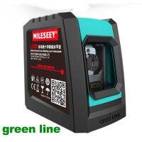 Mileseey ตัวปรับระดับเลเซอร์กากบาทแม่เหล็กระดับเลเซอร์สีเขียว L52G แข็งแรง2เส้นพร้อมชาร์จ USB และขาตั้งกล้องปรับระดับได้ด้วยตัวเอง