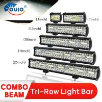 【CW】 3Rows Bar 4-20 Inch Beam for Car Tractor Boat OffRoad Truck SUV 12V 24V Headlight