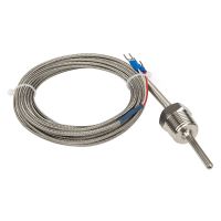 Limited Time Discounts FTARP09 PT100 Type 5M Metal Braided Cable 50Mm Probe Head RTD Temperature Sensor 1/8 1/4 3/8 1/2 3/4 Inch Thread