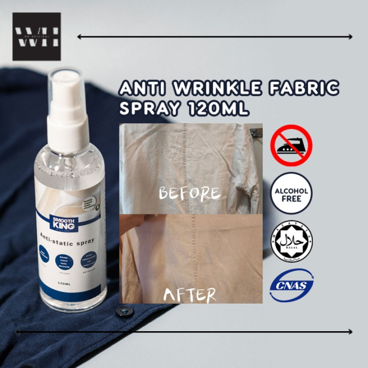 Smooth King Anti Wrinkle Anti Static Spray Fabric Cloth Spray Baju Anti Kedut Lazada
