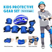 อุปกรณ์ป้องกันเด็ก ชุดป้องกันเด็ก【7ชิ้น/เซ็ต】สเก็ตบอร์ด Roller Skating Protector ชุดสำหรับ 5-12 ปี (สนับเข่า+ข้อศอก+ข้อมือ+หมวกกันน็อค)