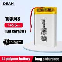 103048 Rechargeable Lithium Polymer Battery 1455mAh 3.7V Lipo Cells For MP3 MP5 GPS Toy GPS Selfie Stick LED Light Mobile phone [ Hot sell ] vwne19