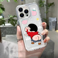 For IPhone 13 Pro Max IPhone Case Thickened TPU Soft Case Clear Case Shockproof Cute Cartoon Compatible with For IPhone 14 Pro Max