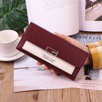 【CC】 New Wallet 2022 Wallets Clutch Money Purses Fold Fashion Leather Female Coin Purse Large-Capacity Card Holder