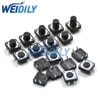 20PCS PCB Tactile Tact Push Button Switch DIP 4pin Micro switch 12*12*4.3/5/6/7/8/9/10/11/12 MM 12X12X4.3MM 5MM 6MM 7MM 8MM 9MM