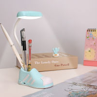 Pen Holder Desk Lamp Cute Shoes Night Light Kids Desk Bedroom Bedside College Dorm Office Decor Study Reading Eye Protection USB