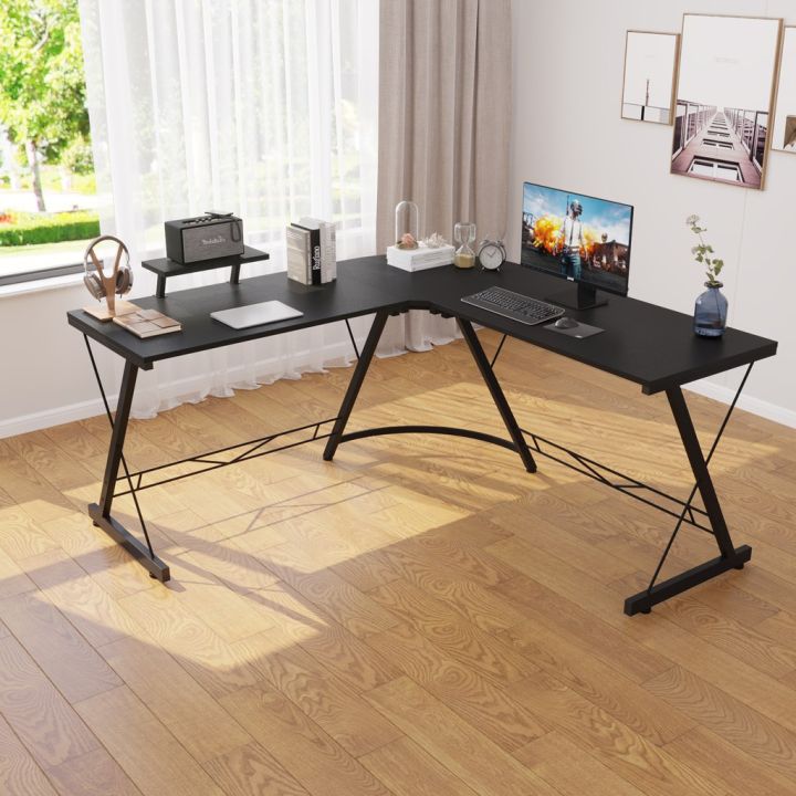 โปรโมชั่น-คุ้มค่า-โต๊ะคอมพิวเตอร์-โต๊ะทำงาน-โต๊ะรูปตัว-l-พร้อมชั้นวางของ-ดีไซน์ใหม่ทรงทันสมัย-รุ่น-a-2234-ราคาสุดคุ้ม-โต๊ะ-ทำงาน-โต๊ะทำงานเหล็ก-โต๊ะทำงาน-ขาว-โต๊ะทำงาน-สีดำ
