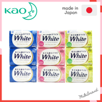 Kao White Soap สบู่วิปโฟมสำหรับผิวกาย กลิ่นหอมอ่อนๆ จากดอกไม้หลากสายพันธุ์ 130 กรัม (1ก้อน) จากญี่ปุ่น