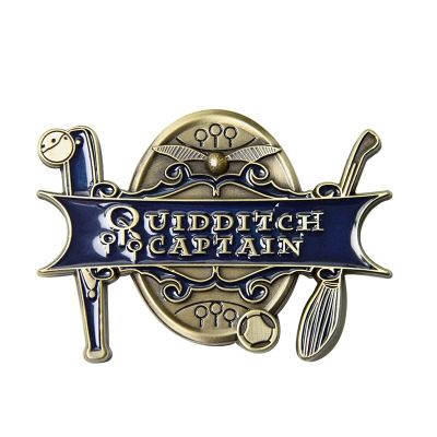 【CW】 Quidditch Captain Hard Enamel Pins Wizarding Metal Cartoon Brooch Collar Lapel Badges Fashion Jewelry Gifts