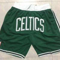 Celtic Just Don Tatum Vintage Embroidery Pocket Casual Basketball Pants Sports Shorts Men