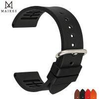 （Bar watchband）MAIKESWatch StrapAccessories Fluoro RubberBand 20มิลลิเมตร22มิลลิเมตร24มิลลิเมตร WatchbandForCitizen MIDO