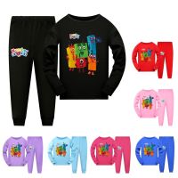 Spring Autumn NumberBlocks Kids Clothing Sets Boys Sleepwear Clothes Childrens Pajamas Set Baby Girls Cotton Cartoon Pijamas