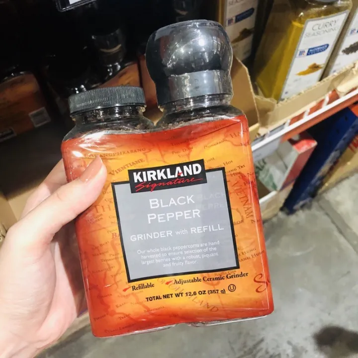 Kirkland Signature Black Pepper Grinder with Refill 357g Lazada PH