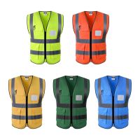 High Visibility Reflective Vest Work Waistcoat with