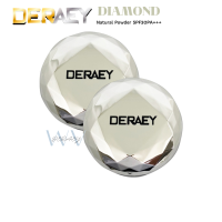 DERAEY แป้งเดอเอ้ไดมอนด์ เนเชอรัล พาวเดอร์ 2 ตลับSPF30PA+++ กันน้ำ กันมัน กันแดด กันหมอง ของแท้100%