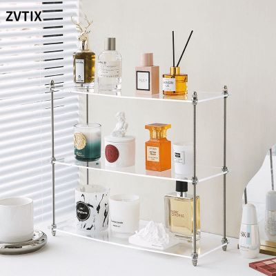 2/3 Clear Layers Acrylic Display Cupboard Organizer Perfume Figure Collectibles Kitchen Accessories Rack Storage Shelf At Home