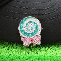 New Bling bling Cute Lollipop Fine Metal Alloy Golf Marker w Magnetic Golf Cap Hat Clip Golf Ball Mark, Wholesale Price