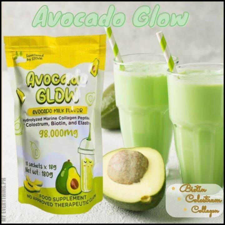 NEW !!! Avocado Glow Avocado Milk Flavor Beneficial To Dermatologic