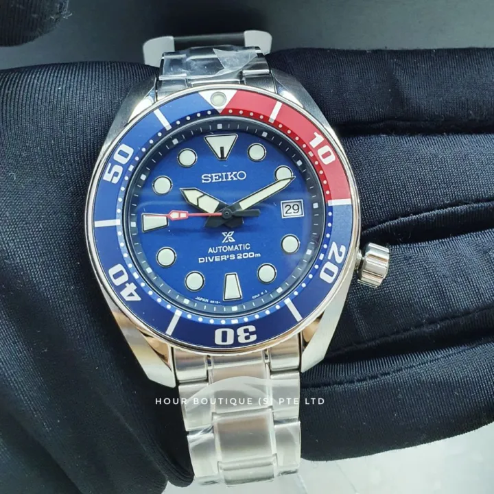 Brand New 100% Authentic Seiko Prospex Pepsi Sumo Men's Automatic Divers  Watch SBDC057 | Lazada PH