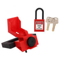 Breaker Lockout Device Wearproof Nylon Safety Padlock With 2 Keys For Power Industry