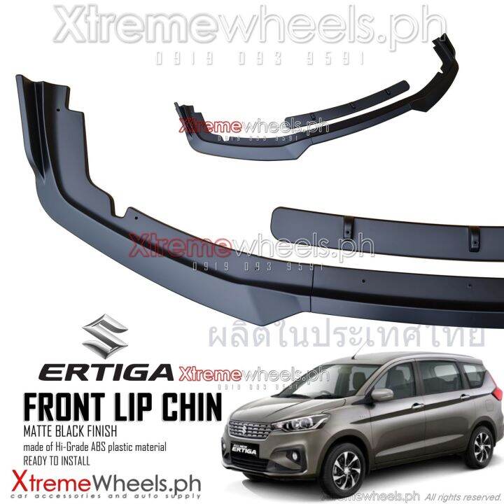 Suzuki Ertiga Front Lower Bumper Diffuser Front Lip Matte Black Ertiga Accessories