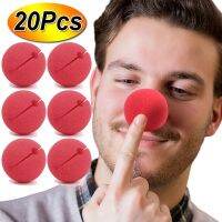 【LZ】☾  Red Ball Foam Circus Clown Nose Comic Party Halloween Costume Show Props Halloween Supplies 1 pc 10 pcs 20pcs