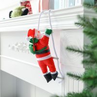 [COD] tree decorations Claus climbing ladder desktop decoration layout pendant