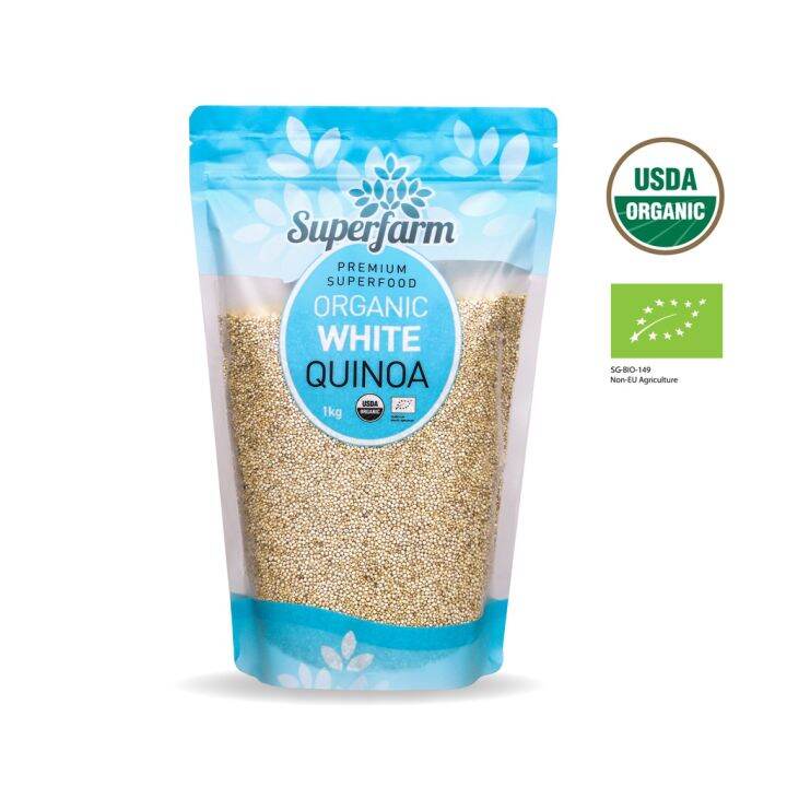 SuperFarm USDA Certified Organic White Quinoa 1kg Lazada Singapore