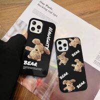 พร้อมส่งในไทย-เคสสกรีนลายตุ๊กตาหมี แบบนิ่ม เคสโทรศัพท์  สำหรับรุ่น13 13PRO 12 Pro Max 11 8plus 7plus Plus7 8 XR SE 11Pro Max#125