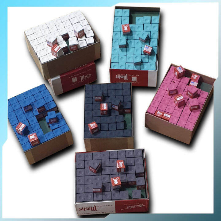 Master Billiard Chalk Original Pool Cue Chalk Snooker Billiard Chalks