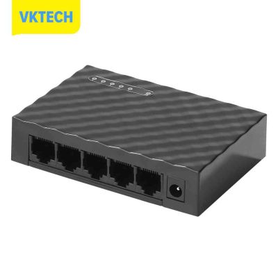 [Vktech] 10/100/1000Mbps 5พอร์ต Gigabit Switch RJ45 Desktop Ethernet Network HUB