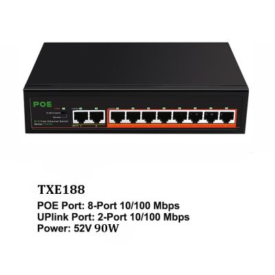 สวิตช์เครือข่าย POE ที่มีสวิตช์อีเธอร์เน็ต SFP สำหรับกล้อง IP/ไร้สาย AP/ กล้องวงจรปิด AI สวิตช์อัจฉริยะสวิทช์ JHJ3825