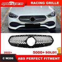 New Arrival For merced New C Class C200 W206 Diamond Grille W206 Grille Executive version Year 2022 Front Bumper Grille