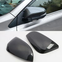 2Pcs Car Carbon Fiber ABS Side Rear View Mirror Cover Trim for Toyota 4Runner 2014-2019