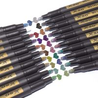 20 Colors Metallic Paint Markers Pens Set Art marker Paint Pen Craft Markers for Rock Painting Photo Albums Scrapbooking